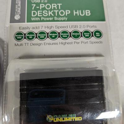 7 Port. Desktop Hub & Dolica DC-DC Converter
