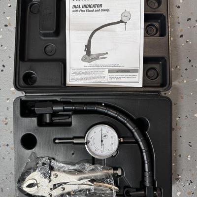 Pittsburgh Dial Indicator with Flex Stand and Clamp