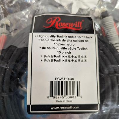 Ultra HDMI (F) To HDMI (F) Coupler & Rosewill Toslink Cable