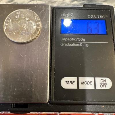 1964 D George Washington .25c 6.3 XVF