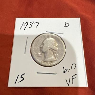 1937 D George Washington VF 6.0