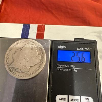1890 O Morgan 25.6 VF SILVER U S COIN 1$