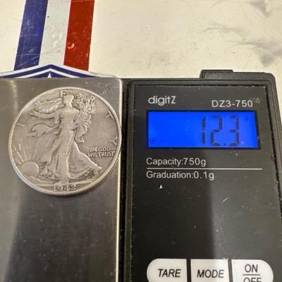 1942 P Liberty Walking US Half silver 13.0