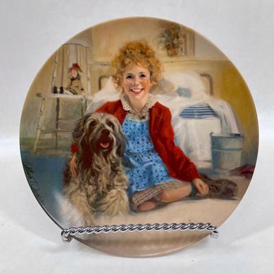 "Annie & Sandy" Collector Plate by Knowles - Collector Plate Series 3 limited edition