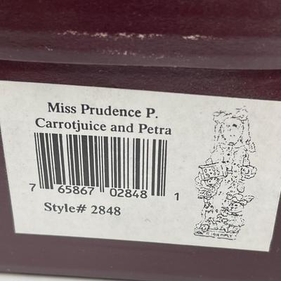 Boyd's Folkstone Collection Miss Prudence P. Carrotjuice and Petra figurine new in box style #2848