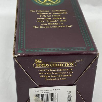 Boyd's Folkstone Collection "Wendy Willowhare - A Ticket, A Tasket" figurine