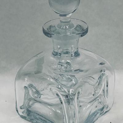 Holmegaard - Lovely glass bottle - From the serie POKAL - Designed by Jacob Bang - Made in Copenhagen Denmark 1960