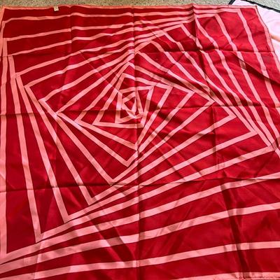 Lot of 3 Vintage Graphic Scarves - Peter Max, 2 Silk