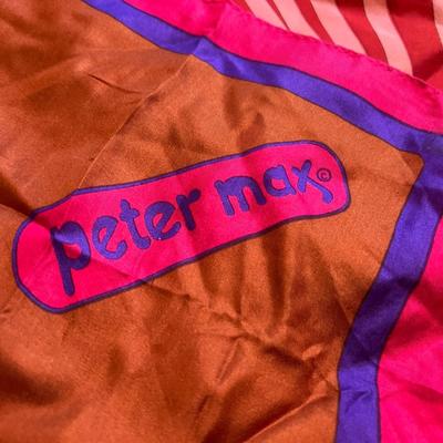 Lot of 3 Vintage Graphic Scarves - Peter Max, 2 Silk