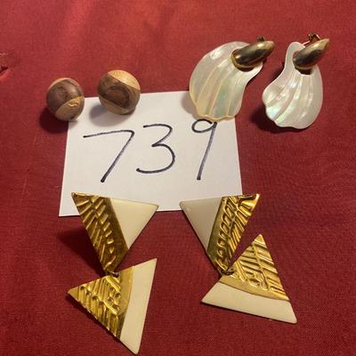 Vintage Pierced Earrings
