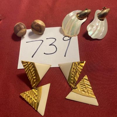 Vintage Pierced Earrings