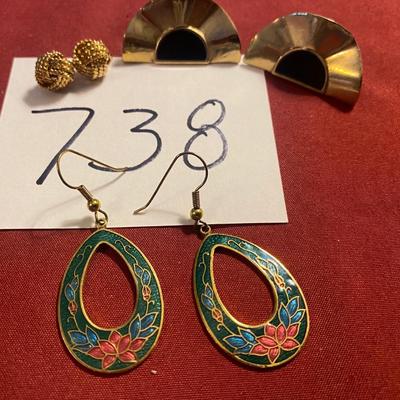 Vintage Pierced Earrings