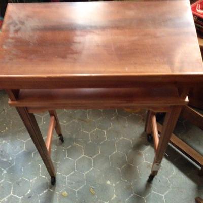 Wood Pulpit Has Wheels