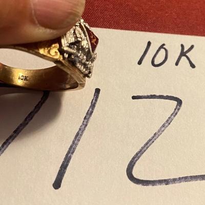 10K 32 Degree Masonic Ring