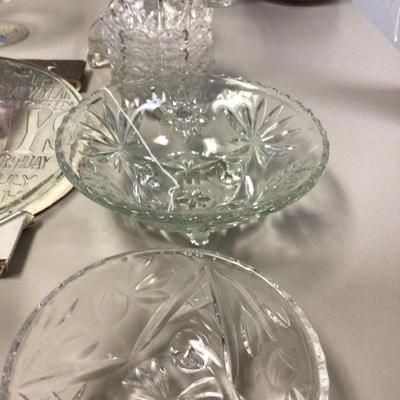 Clear Vintage Glass Lot 1
