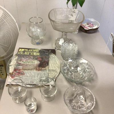 Clear Vintage Glass Lot 1