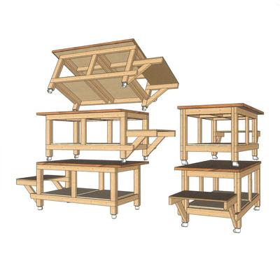 Starting Price Reduced! Custom Work Bench- tools on table NOT included. Contents of drawers are included.