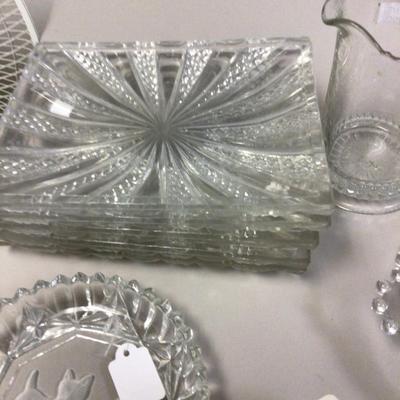 Vintage Clear Glass Lot 2