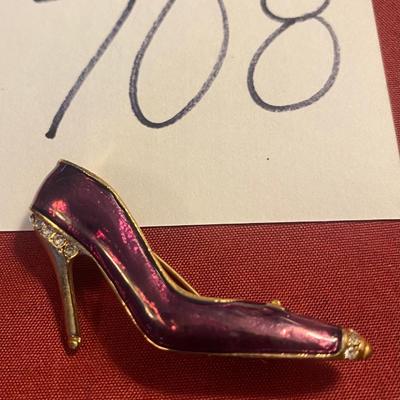 High Heel Lapel Brooch