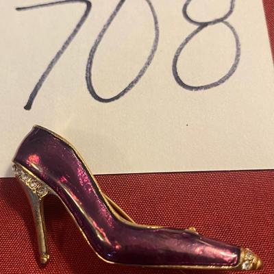 High Heel Lapel Brooch