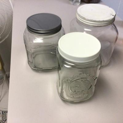Large Glass Jars/Canisters With Lids