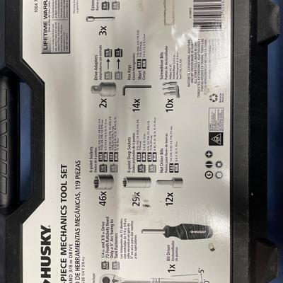 Husky 119 Piece Mechanics Tool Set– ratchet set