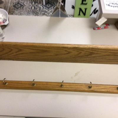 Wood and Metal Tea Cup And Plate Shelf
