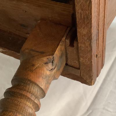 1137 Antique Slant Top Desk with Chair