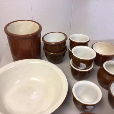 Redware Pottery Lot