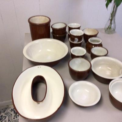 Redware Pottery Lot