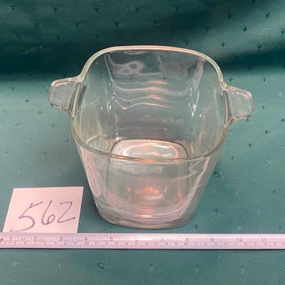 Mid Century Modern Glass Ice Bucket