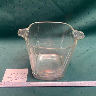 Mid Century Modern Glass Ice Bucket