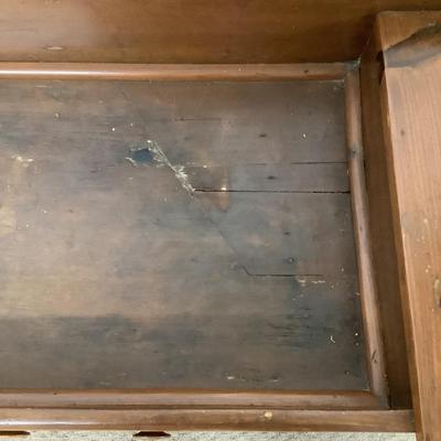 1140 Antique Cherry Slant Top Dry Sink