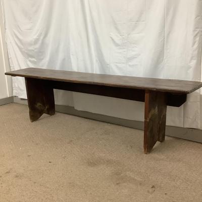 1143 Antique Pine Bench