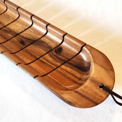 Lot #56 Accacia Wood Baggette Slicer