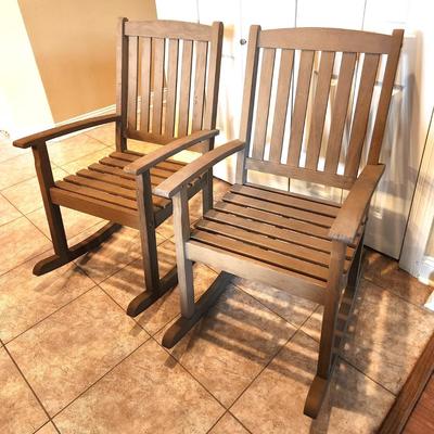 Lot #57 Good pair of Porch Rockers