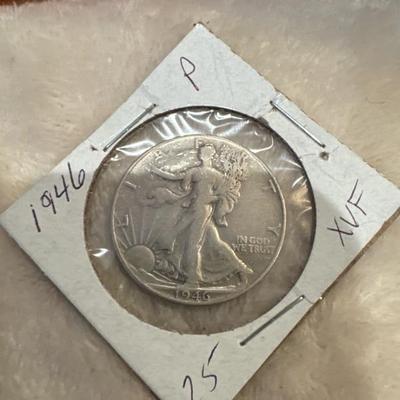 1946 P WALKING LIBERTY HALF XVF