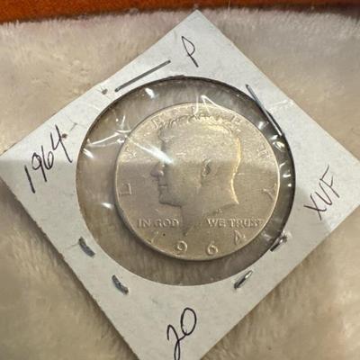 1964 P KENNEDY XVF HALF SILVER