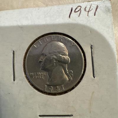 1941 P GEORGE WASHINGTON.25c silver XVF