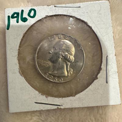 1960 D GEORGE WASHINGTON.25c silver XVF