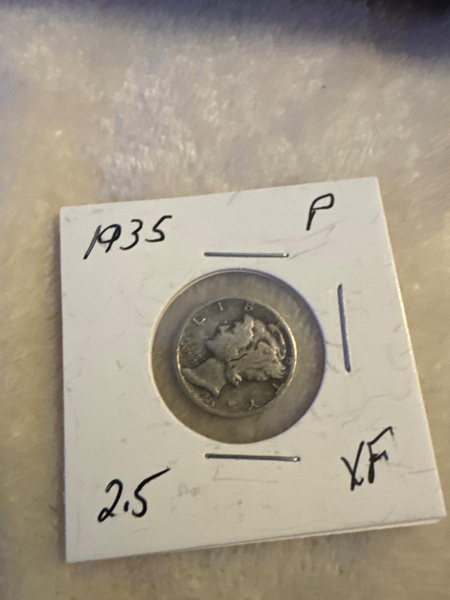 1935-p-mercury-dime-silver-vf-estatesales