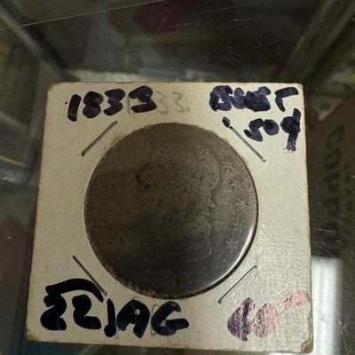 1833 Bust .50c VF