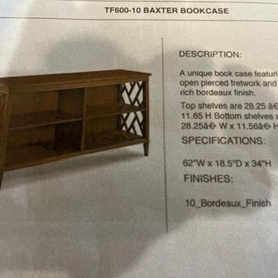 Woodbridge Furniture Baxter Bookcase