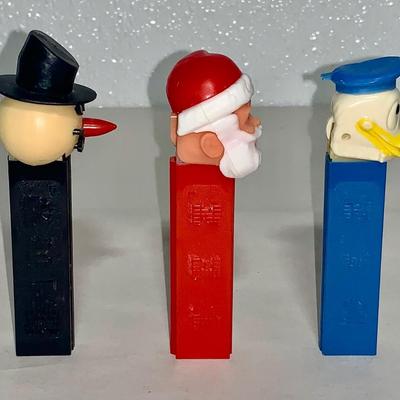 PEZ Lot 8 - Lot of Three 3.9 No Feet Dispensers, Yugoslavia