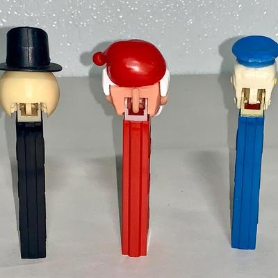 PEZ Lot 8 - Lot of Three 3.9 No Feet Dispensers, Yugoslavia