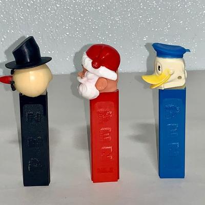 PEZ Lot 8 - Lot of Three 3.9 No Feet Dispensers, Yugoslavia