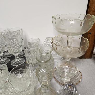 Large lot of clear glass...1950-1980(ish)