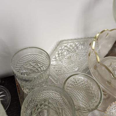 Large lot of clear glass...1950-1980(ish)