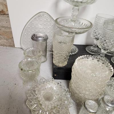 Large lot of clear glass...1950-1980(ish)