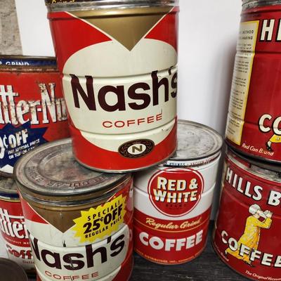 Coffee Tins lot